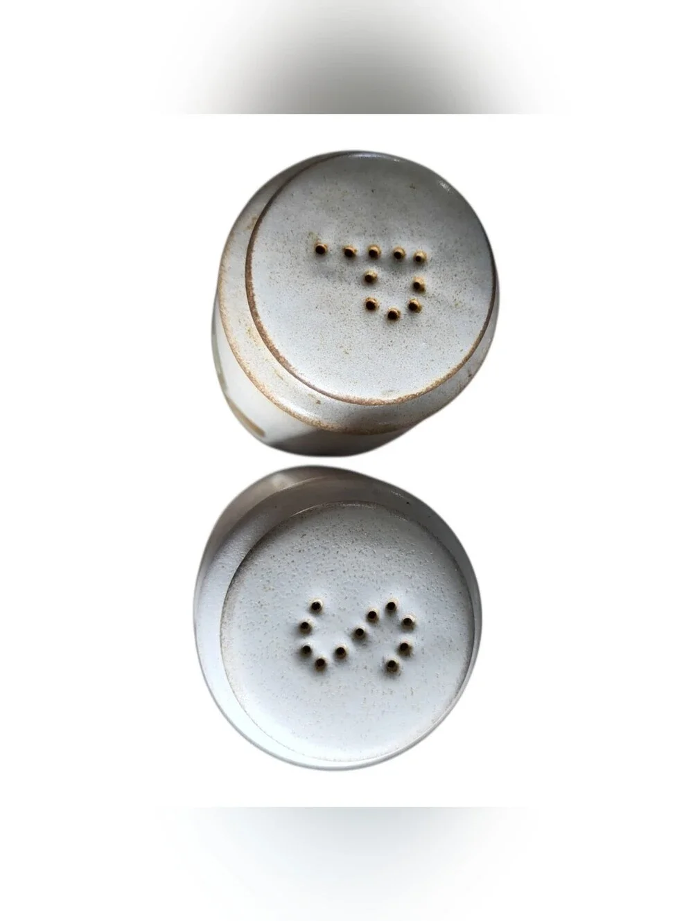 Denby-Langley Troubadour Salt & Pepper Shakers Set Hand Painted Cottage